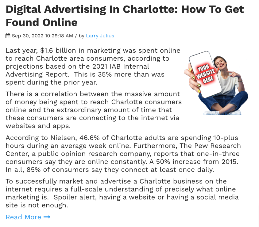 Digital Advertising In Charlotte EOY 22
